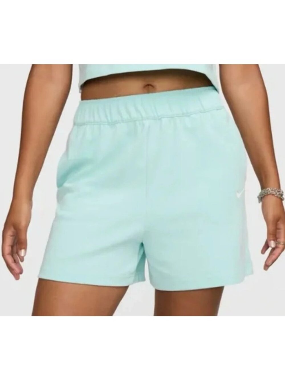 NWT Nike loose fit High Rise Shorts Mint Green Large
